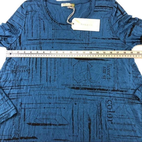 𝅺CHALET & Cici NEW blue tunic top - Picture 6 of 8